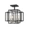 Z-Lite Titania 4 Light Semi Flush Mount, Black 454SF-BK-BN - alternate 1